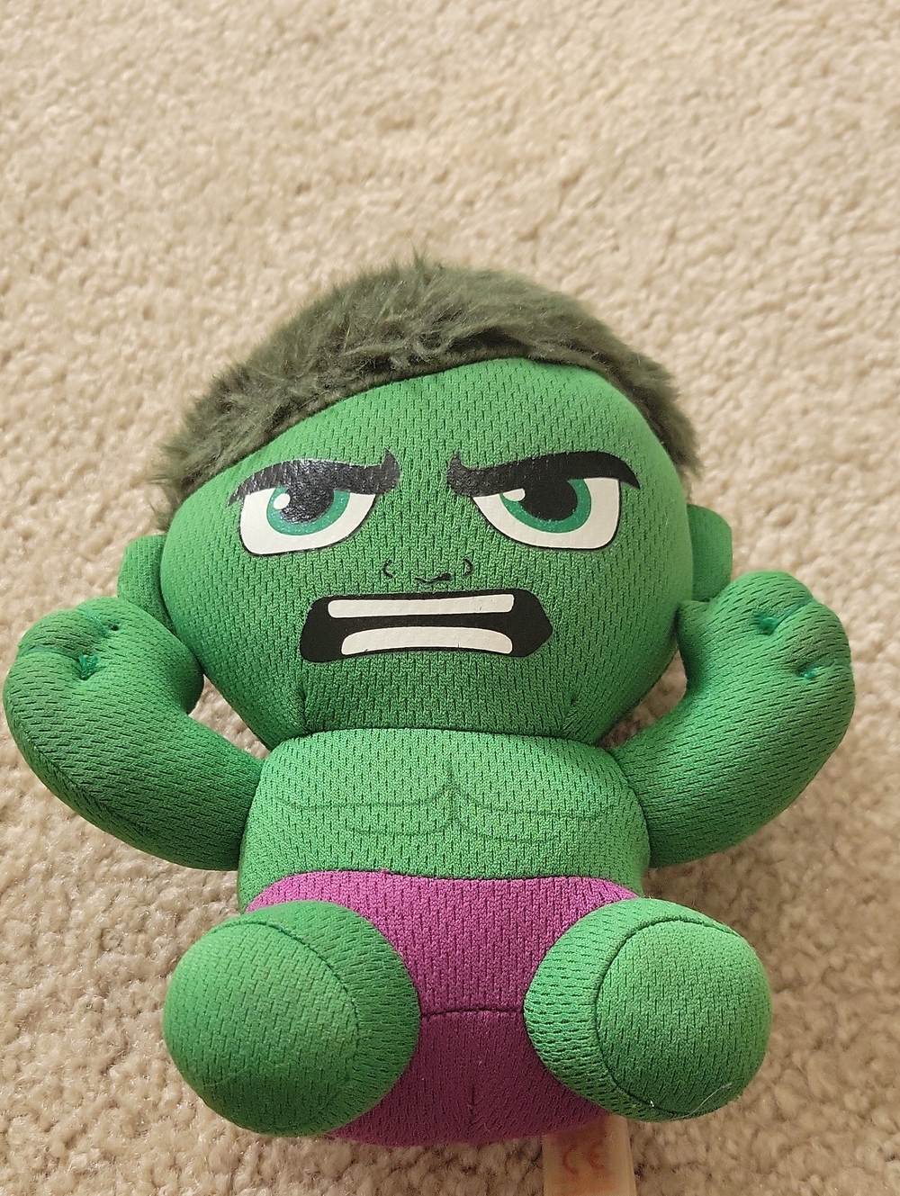 Marvel Green Hulk Plush Toy for Kids - Green 7"